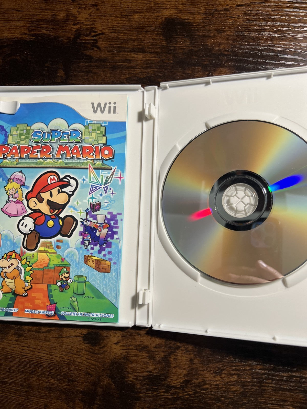 Super Paper Mario Nintendo Wii complete in box