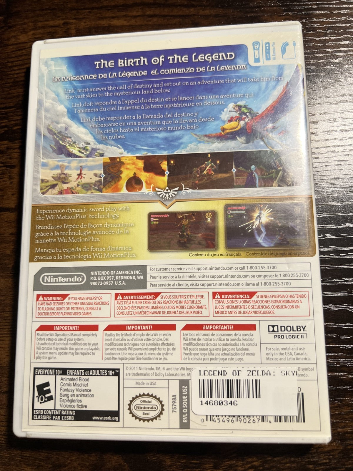 Legend of Zelda Skyward Sword 25th Anniversary Nintendo Wii complete with music CD