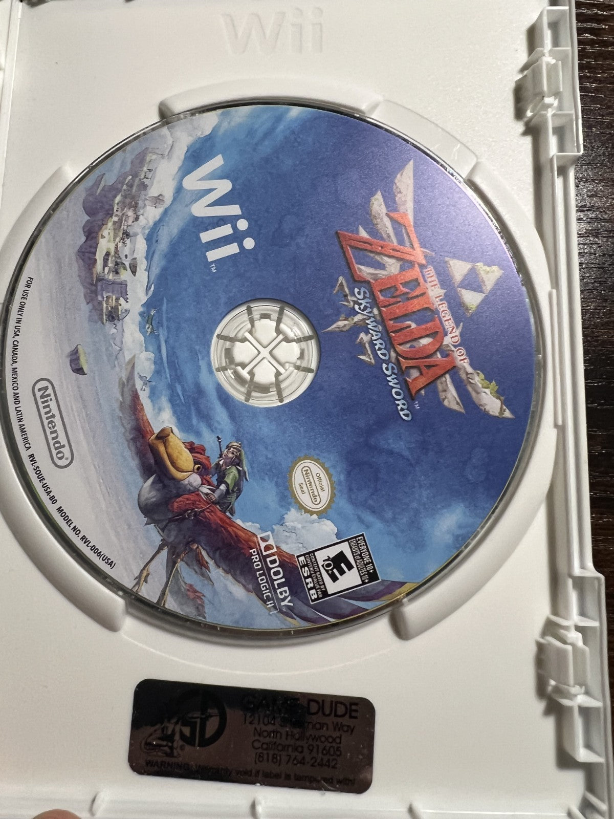 Legend of Zelda Skyward Sword 25th Anniversary Nintendo Wii complete with music CD